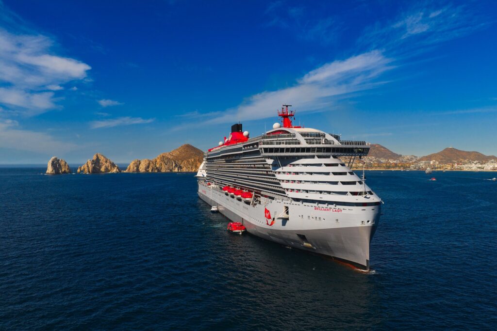Aerial view of Brilliant Lady near Cabo San Lucas, Mexico