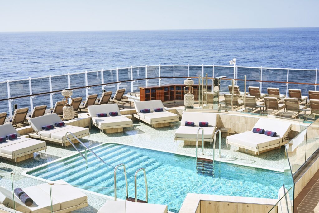 Atoll pool deck aboard Explora Journeys