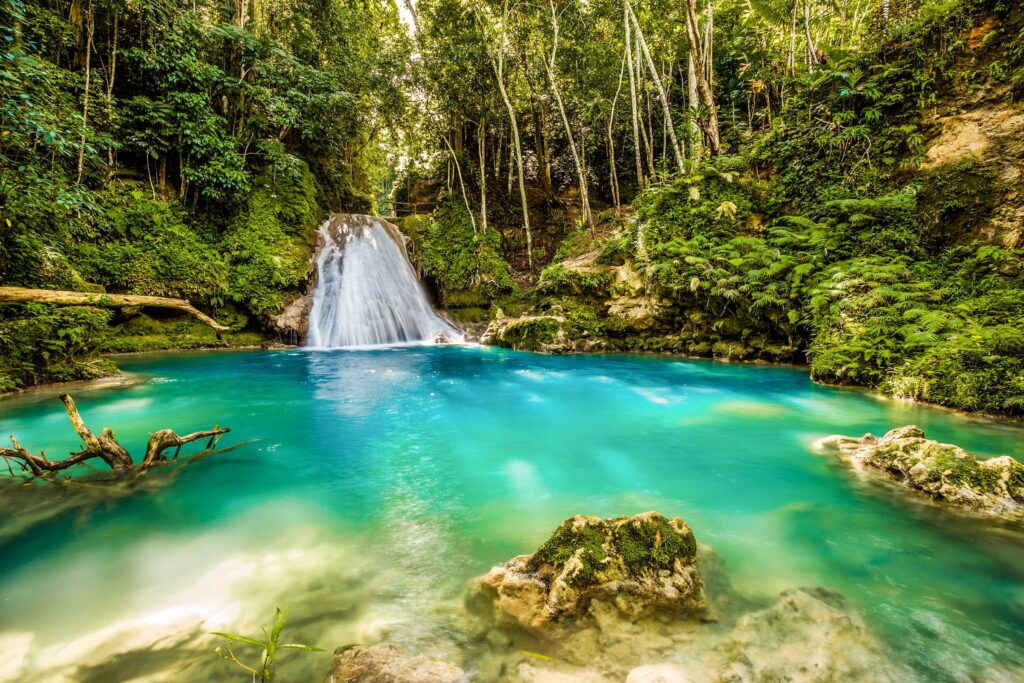 Blue Hole waterfall near Ocho Rios, Jamaica