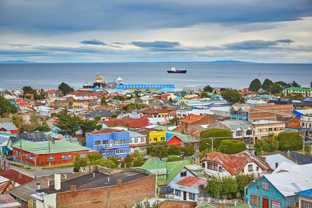 Colorful rooftops of Punta Arenas, Chile