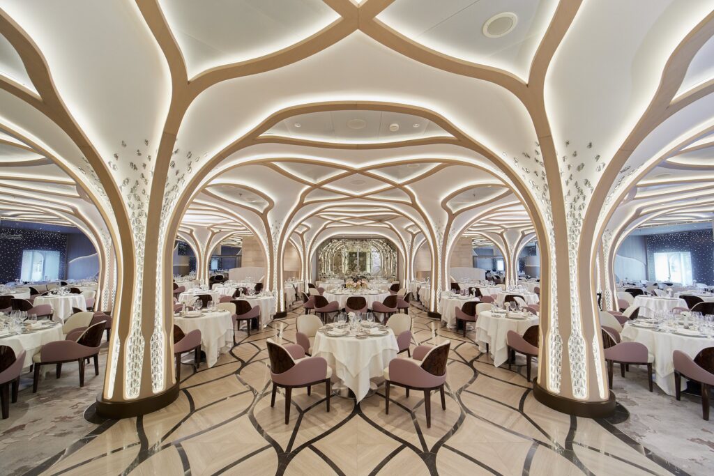 Compass Rose restaurant aboard Regent Seven Seas Grandeur