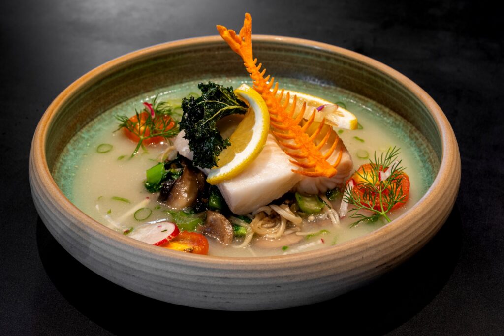 Koko's Asian Fusion dish aboard Scenic Eclipse II