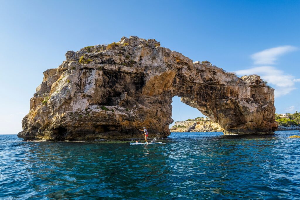 Natural sea arch on the coast of Spain