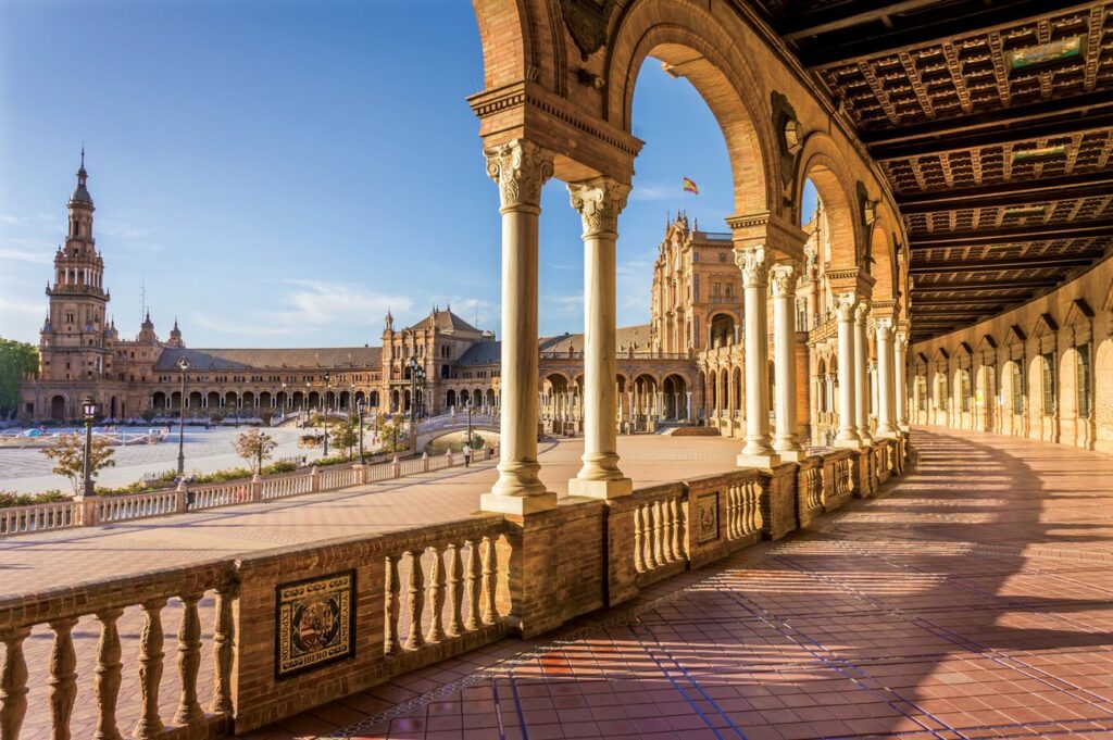 Plaza de España in Seville, Spain