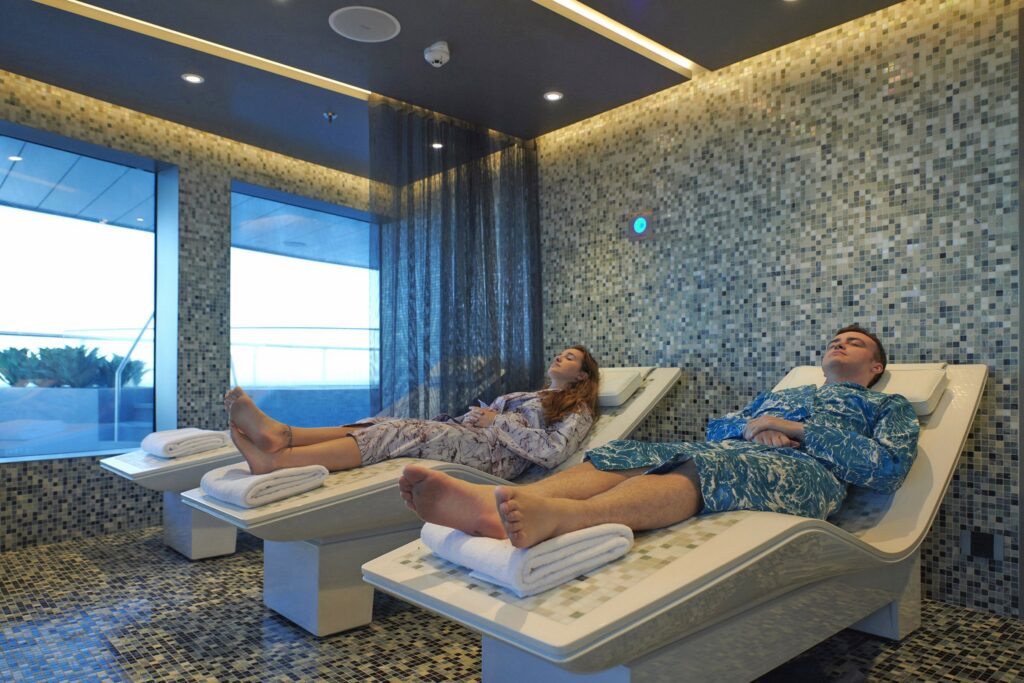 Senses Spa relaxation area aboard Scenic Eclipse II