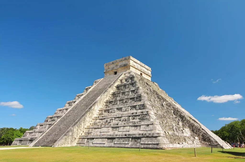 The El Castillo pyramid at Chichen Itza, Mexico, a symbol of ancient civilization