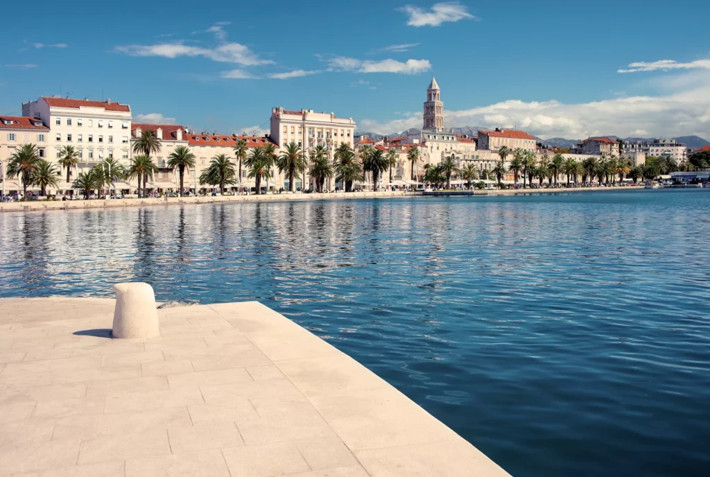 The waterfront of Split, Croatia
