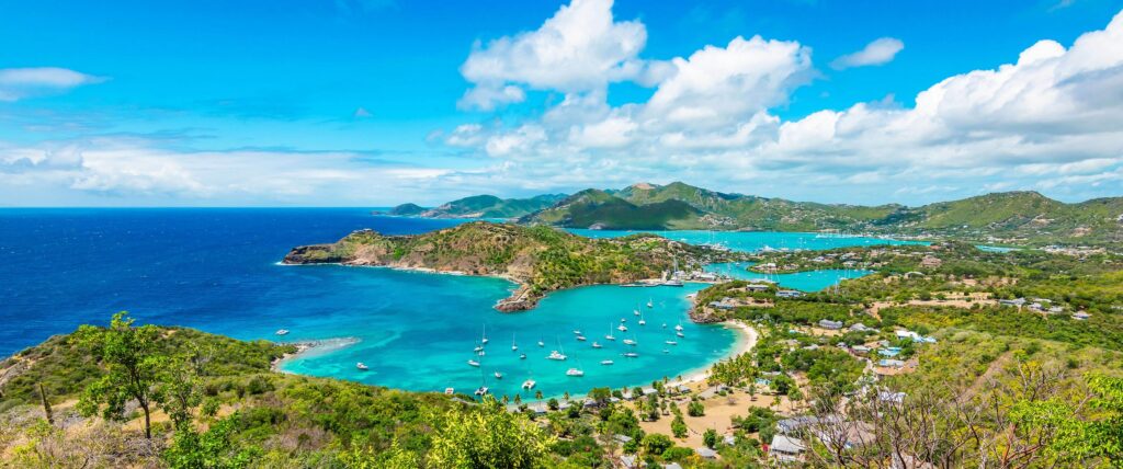 View from Shirley Heights over English Harbour, Antigua